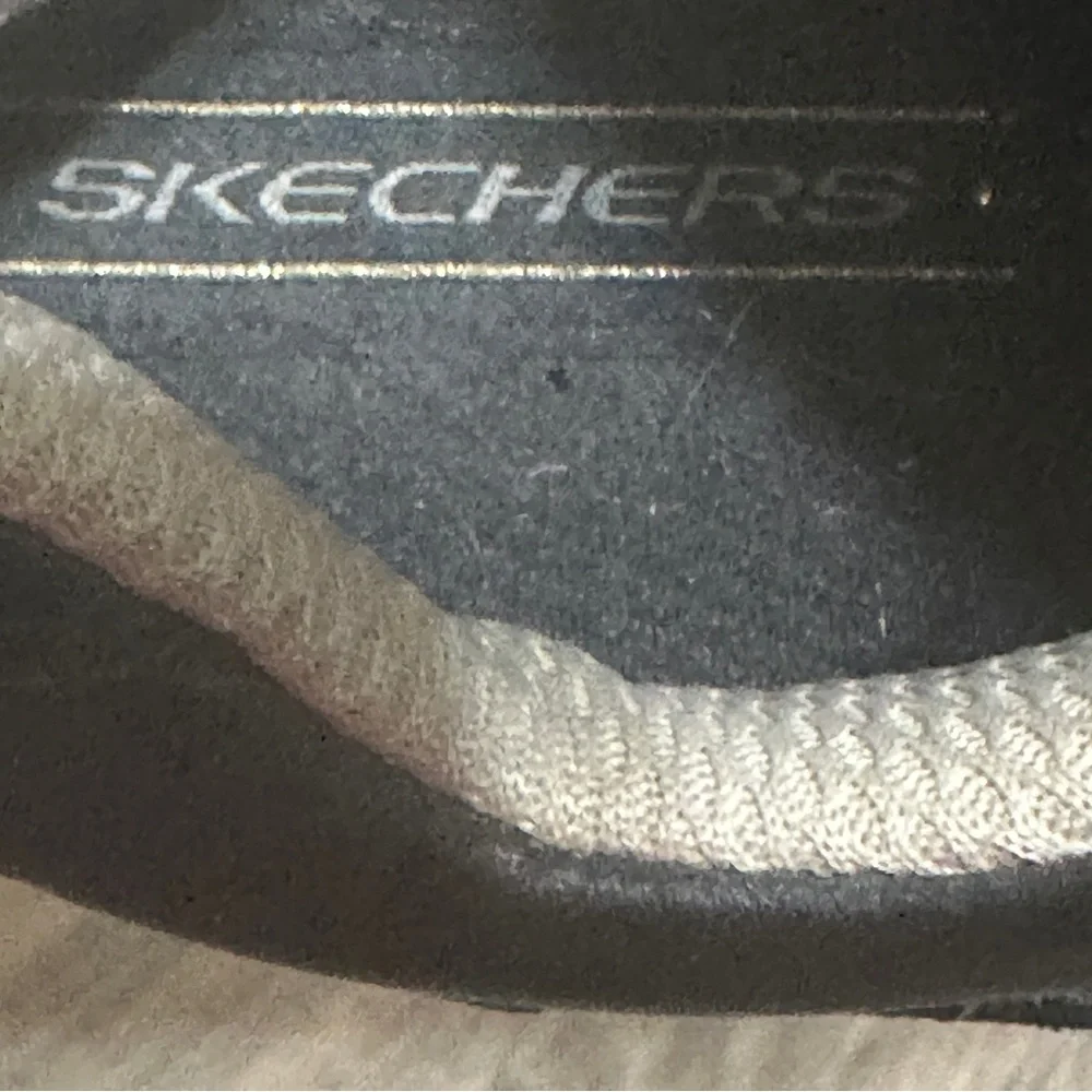 Vtg Y2K Skechers Shoes Womens Sz 6.5 Black Leather‎ Suede Bowling Chunky 45410